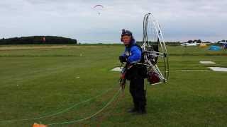 Paramotor landing [upl. by Lezirg]