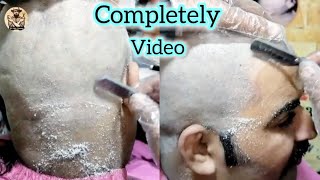 Bald step by step 🔥full Dandruff Remove Head Shave Completely Tutorial 2024 in😇 alihairdresser 💈 [upl. by Chu]