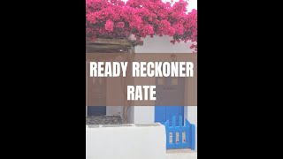 What is Ready Reckoner Rate [upl. by Howzell]