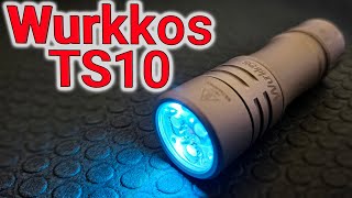 Wurkkos TS10 review Incredible value and output EDC flashlight  High CRI [upl. by Suhpesoj]