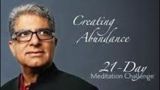 Day 1 DEEPAK CHOPRA 21Days of Abundance Meditation Challenge  So Hum [upl. by Mahan]