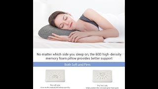 Travel amp Camping Memory Foam Pillow Travel Essentials Hammock Pillow with DoubleLayered Pillow [upl. by Adnohsor]