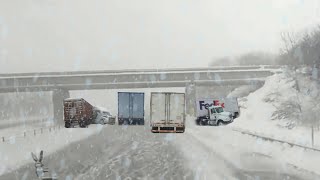 Interstate 80 Closed DUE To HORROR Snow storm In Wyoming [upl. by Haidebej]