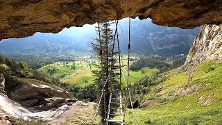 Via Ferrata  Klettersteig Kandersteg  Allmenalp im Berner Oberland [upl. by Nedda]