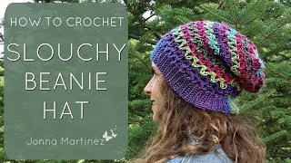 How To Crochet A Simple Slouchy Hat [upl. by Howzell]