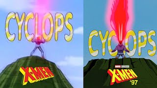 XMen 97 Intro And Outro Side By Side Comparison [upl. by Oliric]