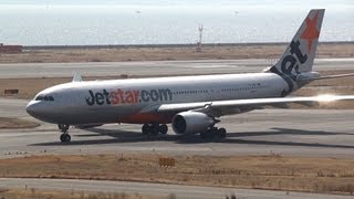 Jetstar Airways Airbus A330200 VHEBQ Takeoff from KIX 24L [upl. by Moorish]