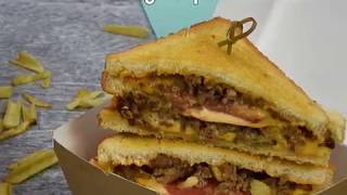 Airfryer Cheeseburger speciaal tosti [upl. by Ettelocin]