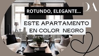 Inspiración nórdica El color negro en la decoración de interiores de un apartamento nórdico [upl. by Chladek184]