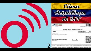 COMO ACTUALIZAR EL RIF VENEZUELA Registro de Información Fiscal SENIAT  2019 [upl. by Enitsed]