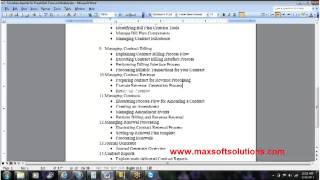 people soft FSCM Contract module IntroductionPeople soft fscm online training maxsoftsolutions [upl. by Narual]