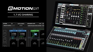 eMotion LV1 Tutorial 17 IO Sharing [upl. by Anitap4]