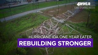 Hurricane Ida 1 year later Entergy says new tower can withstand 175 MPH gusts [upl. by Tellford164]