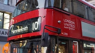 London United LT83 New Routemaster  Rt10 Oxford Circus to Goodge Street Station [upl. by Myranda]