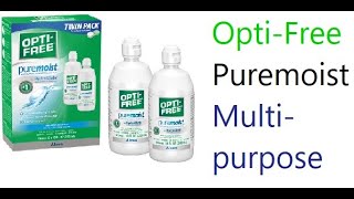 Opti Free Puremoist Multi purpose [upl. by Sydalg]