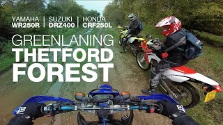 Thetford byways on WR250r CRF250L amp DRZ400 [upl. by Eintruoc]