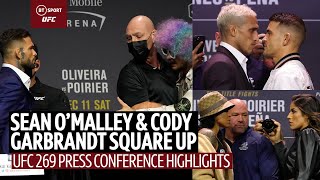 OMalley and Cody square up Dana on DC and Cruz spat  UFC 269 Press Conference Highlights [upl. by Ennaer912]