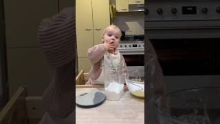 Cooking with my 22 month old 😩 baby momlifevibes cookingchannel chillbaby momlife dailyvlog [upl. by Yticilef]