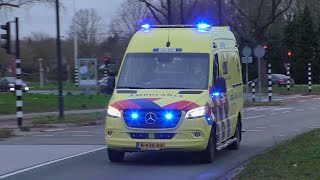 Primeur A1 Nieuwe Ambulance 22102 post Eindhoven spoed aankomst Catharina ziekenhuis in Eindhoven [upl. by Magocsi]