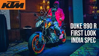 KTM Duke 890 R First Look Walkaround Review India Spec Model [upl. by Laure50]