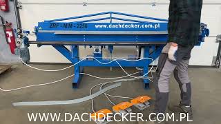 OHYBACKA ABKANT ZAGINARKA ABKANTBANK PLIEUSE PIEGATRICE SHEET METAL BRAKE ELECTRIC CUTTER [upl. by Regnig]