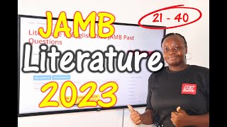 JAMB CBT Literature in English 2023 Past Questions 21  40 [upl. by Jelle835]