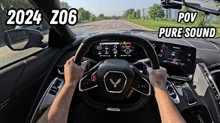 2024 Z06 Corvette POV Drive 670HP V8  4K Pure Sound [upl. by Ijnek863]