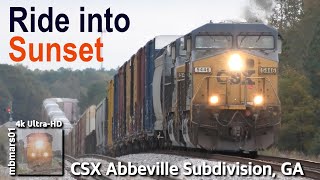 8b4k CSX Rides into the Sunset ComerAthens GA 10282024 [upl. by Jarl]