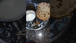 Bhindi ki sabji lassi or roti kha lo sabhi 😄😋🥰cutebaby funnyviral laksyah [upl. by Turro]