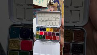 Ma première palette d’aquarelles artisanale 🎨 produit offert par nuance d’aquarelle [upl. by Sira]