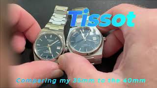 Tissot Comparing the 35mm vs the 40mm PRX Powermatic 80 [upl. by Maclean136]