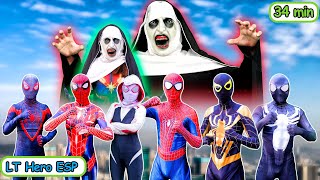 Casa Embrujada  ¿Cómo llegar a casa  Equipo SpiderMan vs Valak  Acción realMÁS [upl. by Nelie]