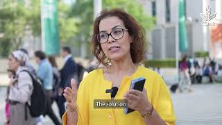 CGIAR Executive Managing Director Ismahane Elouafi talks COP28 [upl. by Inavihs]