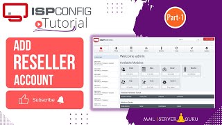 ispconfig 3 add reseller account [upl. by Congdon]