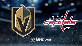 Smith powers Golden Knights to 43 win against Caps [upl. by Ruhtracam328]