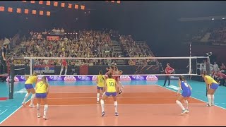 Crowd goes OOHHHH at Tijana Boškovićs jump serve it swerves  Womens World Championship 2022 [upl. by Neona]