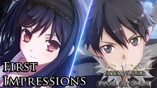 Accel World vs Sword Art Online  First Impressions No Spoilers [upl. by Oria231]