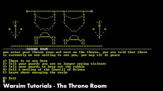 Warsim Tutorials  The Throne Room [upl. by Ellenid]