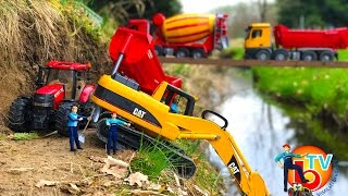 BRUDER Toys Construction Company Tractors Trucks LKW [upl. by Hartzke]