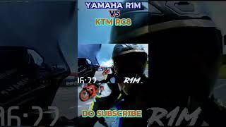 KTM RC8 VS YAMAHA R1M DRAG RACE [upl. by Ennaimaj749]