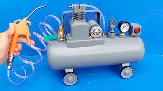 Homemade mini air compressor from pvc [upl. by Twum219]