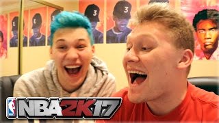 EPIC REAL LIFE PACK N PLAY VS JESSERTHELAZER  NBA 2K17 [upl. by Lutero]