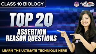 Top 20 Assertion Reason Questions from Biology  Class 10 Science  CBSE 2024 [upl. by Ylicec]