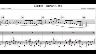 Carmen EntracteGeorges BIZETClarinet in Bb [upl. by Flor]