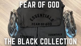 Fear Of God Essentials The Black Collection With Sizing Tips [upl. by Fidelis]