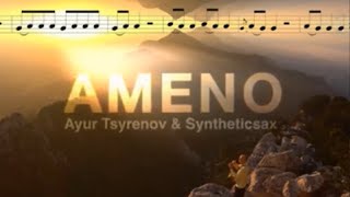 Partituras para SAX ALTO  Ameno  Ayur Tsyrenov amp Syntheticsax [upl. by Salvay93]