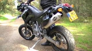 KTM 640 LC4 SuperMoto Prestige Exhaust sound and Passing by [upl. by Cresa176]