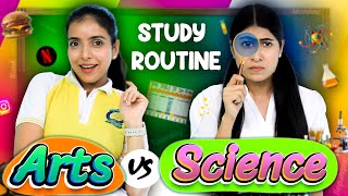 Study Routine  Arts vs Science Students I Weekdays vs Weekend Life  Anaysa [upl. by Ahsehat674]