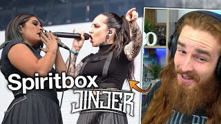 SPIRIRBOX ft JINJER COLLAB 😶Unglaublich geil  Circle with me REACTION live [upl. by Mohun48]