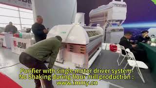 PURIFIER Cleaning Machine For Integrated Wheat Flour Mill Production wwwimmycn [upl. by Ana]